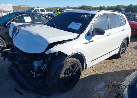 2022 Volkswagen Tiguan 2.0T Se R-Line Black from USA, damaged, VIN 3VV8B7AX2NM026221